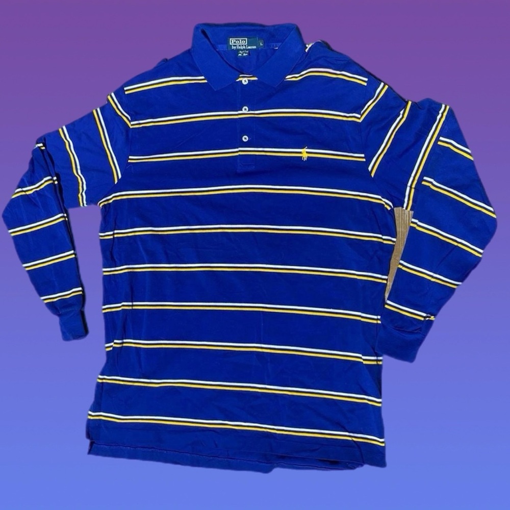 Ralph Lauren Royal Blue Polo with Yellow Accents
